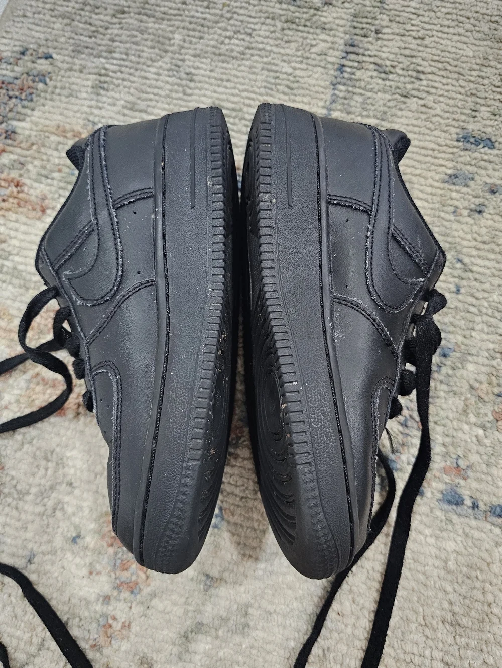 Nike Air Force 1 Black‎ Sneakers Size 2 youth